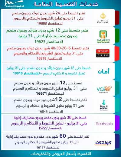 العروض الاسبوعيه من المرشدى 40