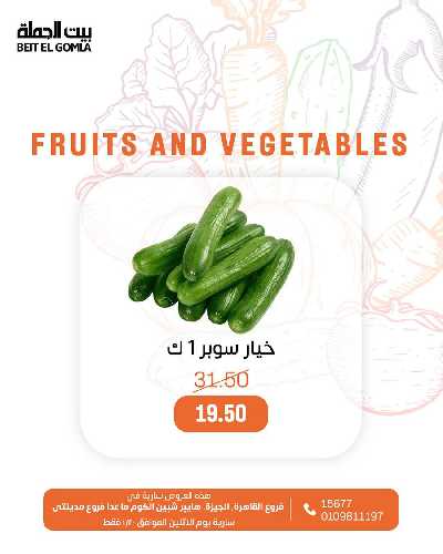 عروض الاثنين من بيت الجمله - عدا فروع مدينتى 21