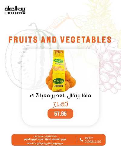 عروض الاثنين من بيت الجمله - عدا فروع مدينتى 15