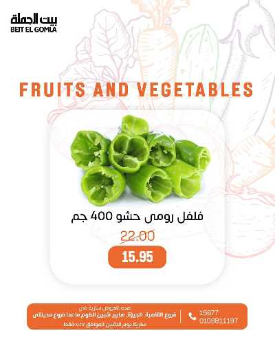 عروض الاثنين من بيت الجمله - عدا فروع مدينتى 25