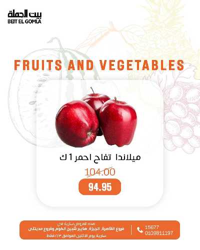 عروض الاثنين من بيت الجمله - عدا فروع مدينتى 15