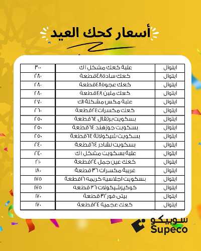 اسعار كحك العيد من سوبيكو 4