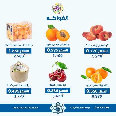 عروض الاربعاء من جمعية الضاحية والمنصورية - خضار وفاكهه 6