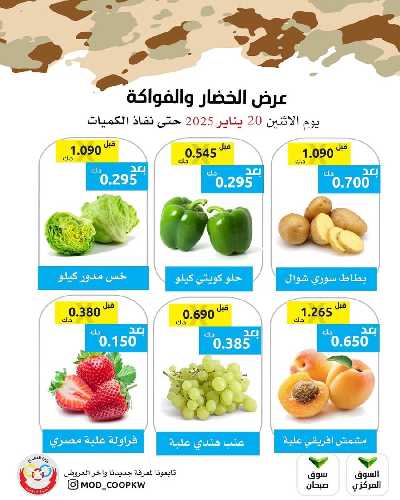 عروض الاثنين من جمعية وزارة الدفاع الاستهلاكية 3