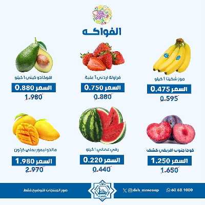 عروض الاربعاء من جمعية الضاحية والمنصورية - خضار وفاكهه 5