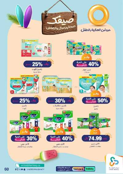 عروض صيدليات المتحده 60